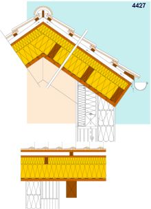 Hőszigetelés a szarufák felett - Ácsszerkezet